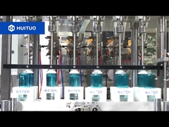 Ligne de remplissage et de bouchage d'eau cosmétique, couvercle de pompe, couvercle intérieur et extérieur, capsuleuse à vis