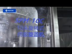 Machine de capsulage servo rotative Huituo pour revitalisant capillaire et shampoing, avec une vitesse de 110 bpm