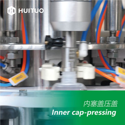 Machine de capsulage rotatoire de remplissage de détergent de liquide de bouteille en verre d'ANIMAL FAMILIER pour le déclencheur de jet