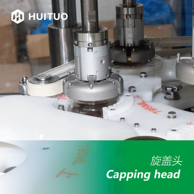 La bouteille en verre rotatoire automatique réduisent en sirop le capsuleur de machine de Honey Twist Off Servo Capping