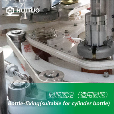 La bouteille en verre rotatoire automatique réduisent en sirop le capsuleur de machine de Honey Twist Off Servo Capping