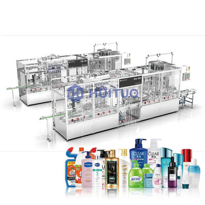 Machine de capsulage de pompe rotative de déclencheur linéaire de jet pour le remplissage détersif de savon liquide