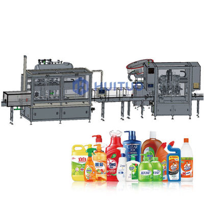 Machine de remplissage linéaire de suivi pour des cosmétiques appropriés pour différents conteneurs de bouteilles
