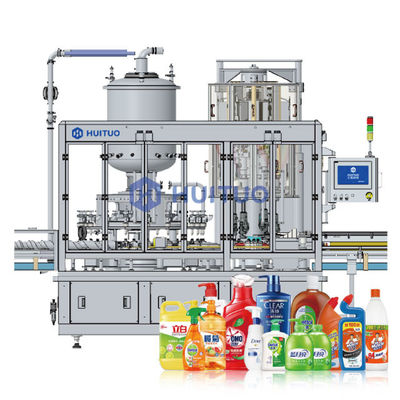 Machine rotative de remplissage de bouteilles de liquide et de bouchage de mandrin Huituo monobloc conçue pour simplifier votre ligne d'embouteillage