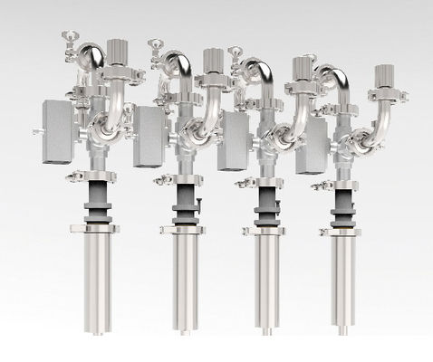 Piston de 16 têtes/machine de remplissage linéaires compteur de débit