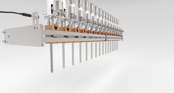 Piston de 16 têtes/machine de remplissage linéaires compteur de débit