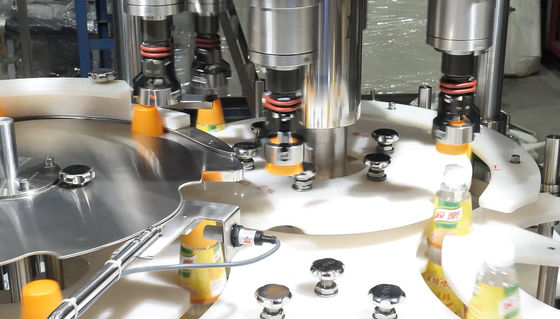 4000W poulet Juice Bottle Servo Capping Equipment