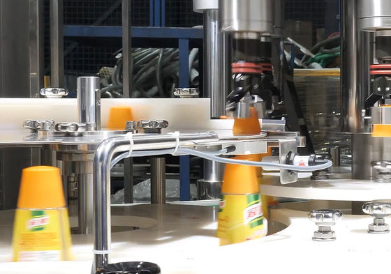 4000W poulet Juice Bottle Servo Capping Equipment