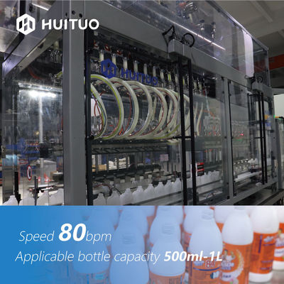 Machine de remplissage linéaire automatique de débitmètre de 2 rangées pour le fluide désinfectant