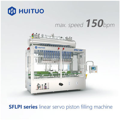 Machine de remplissage servo de piston automatique 150bpm pour Honey And Syrup