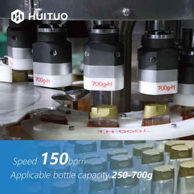 Machine de capsulage adaptée aux besoins du client de presse de bouteille d'ANIMAL FAMILIER avec le chapeau Unscrambler