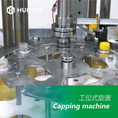 Contrat de Huituo 2 multifonctionnels dans 1 machine de capsulage remplissante 1500bph d'huile de table