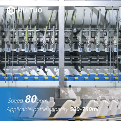 Machine de remplissage linéaire de compteur de débit d'anti corrosif automatique pour le décapant fortement acide de toilette
