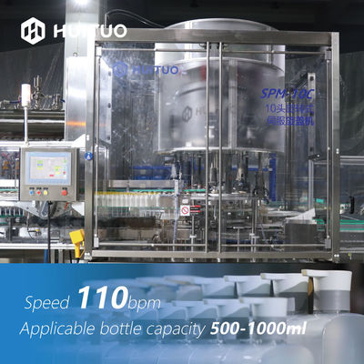 Machine de capsulage servo rotatoire 110bpm pour le shampooing de conditionneur pour cheveux