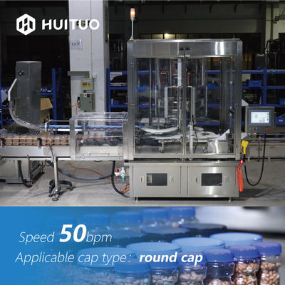 4 machine de capsulage rotatoire servo principale 50bpm pour des écrous et des arachides