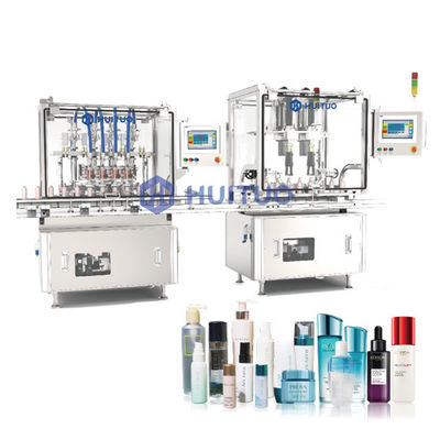 Machine de capsulage servo de bouteille linéaire automatique de vis avec l'ascenseur et la trieuse de chapeau