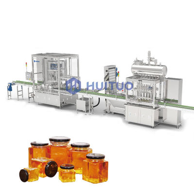 La bouteille en verre rotatoire automatique réduisent en sirop le capsuleur de machine de Honey Twist Off Servo Capping