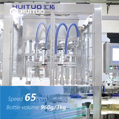 Machine volumétrique de remplisseur de piston liquide linéaire automatique de bouteille pour le remplissage universel