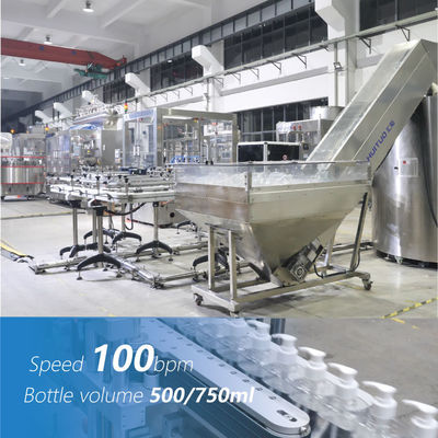 Machine de remplissage de mesure de débit volumétrique linéaire pour liquide de lavage des mains