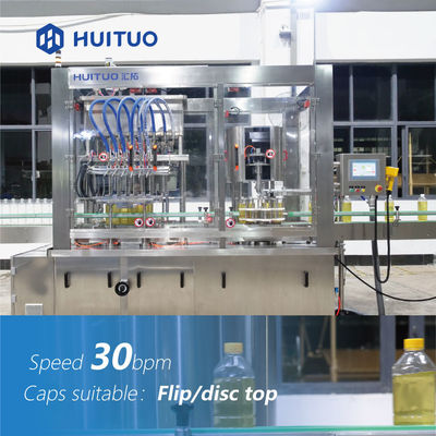 Remplissage mono automatique de bloc d'huile de friture et machine de capsulage