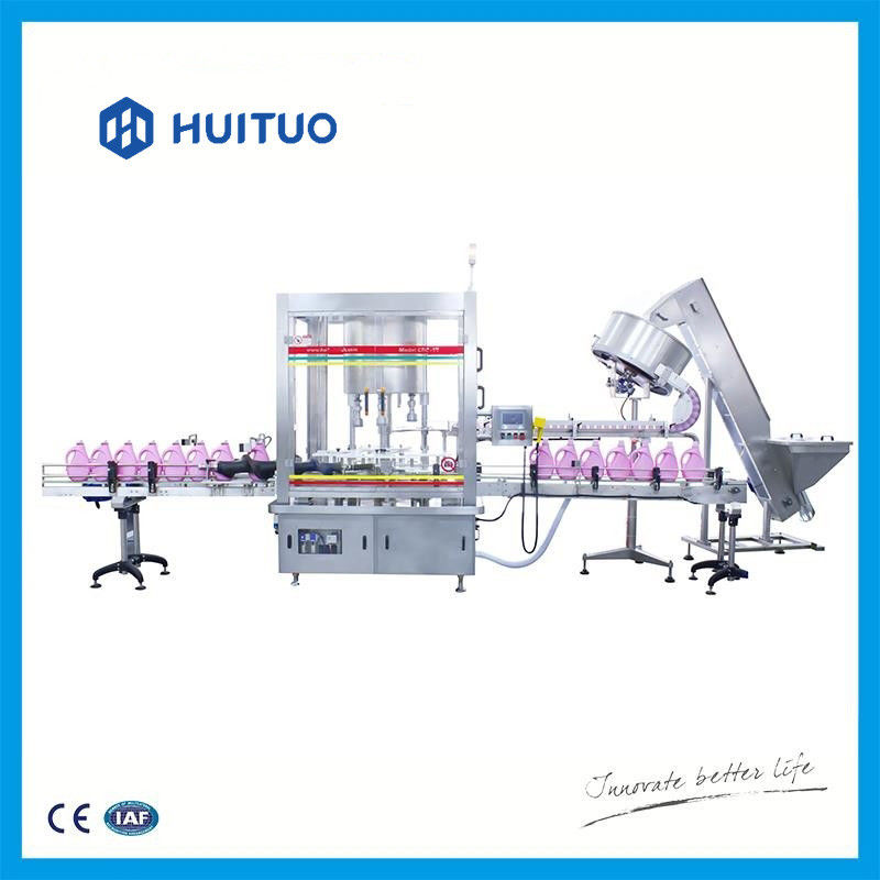 Machine de remplissage automatique de pistion de Huituo pour le détergent liquide et faire la vaisselle bouteilles de large volume