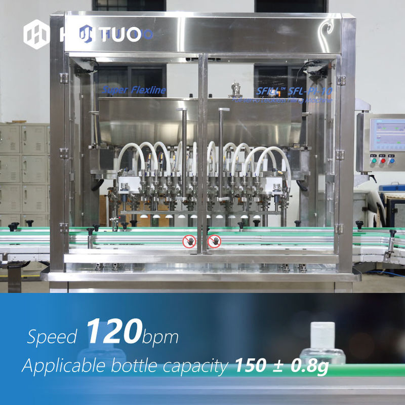 Machine de remplissage de bouteilles en plastique d'ANIMAL FAMILIER servo linéaire principal de piston de Huituo 10 pour l'huile pour bébé